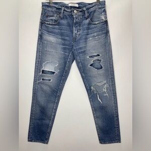 Moussy Japan Distressed Patched Jeans 27